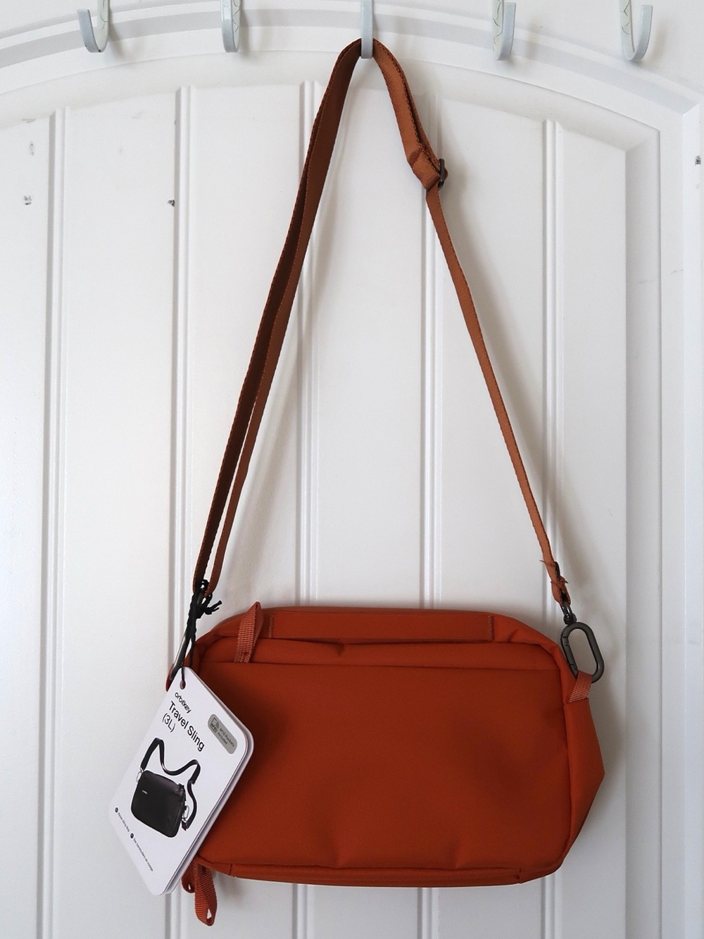 NWT Orbitkey Travel Sling 3L Terracotta Unisex Crossbody Bag - Picture 2 of 11